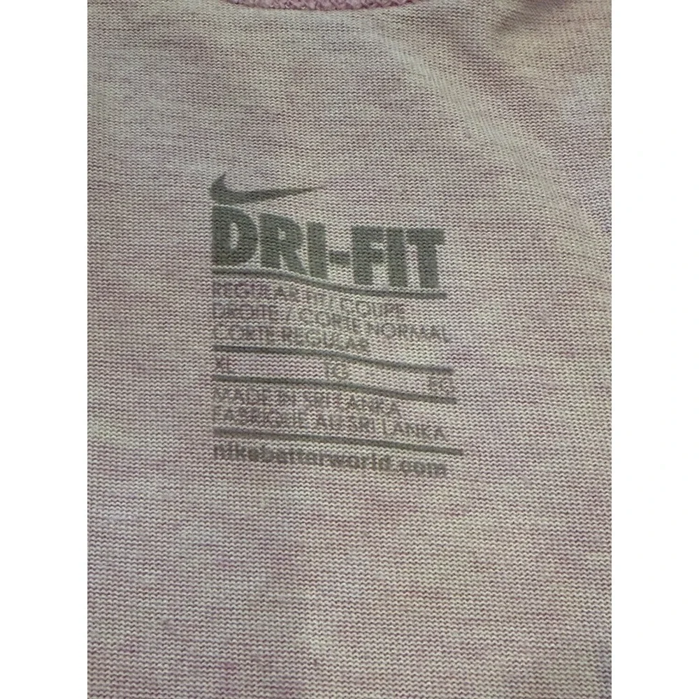 Nike Dri-FIT Womens XL Pink Heathered Racerback Training Tank Top‎ 524166-681
